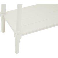 Orsina Console Table for Hallway, Pine Wood Hallway Table for Home Office Dcor, Wood Table with 4 Drawers in White