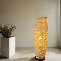 CGC Lighting Large 83cm Natural Bamboo Floor Lamp