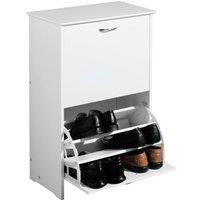 Orsina Ryan White Finish Shoe Storage Cupboard