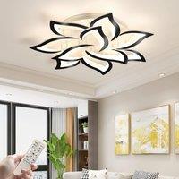 Dimmable 10-Head LED Petal Design Ceiling Light with Remote
