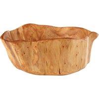 Orsina Natural Cedarwood Kora Large Bowl in Brown