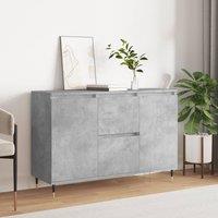Berkfield Home Sideboard Concrete Grey 104x35x70 cm Engineered Wood | Size: 104 x 35 x 70 cm