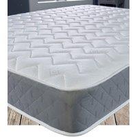 Starlight Beds Essentials Zig Zag Memory Foam Spring Mattress Soft Feel Cool Touch in Grey | Size: Single