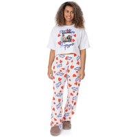 Emily In Paris Women's Short Sleeve Long Leg Pyjama Set | Multicoloured | Official Merch | Size: Medium