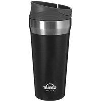 Orsina Grey Travel Mug, Leak-Proof Insulated Thermos Cafe Cup, Reusable Coffee Mug, Double Walled Mug, Ideal For Drinks in Black