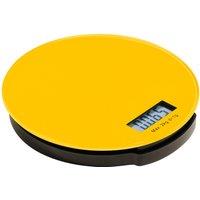 Orsina Electronic Style Blue Glass Kitchen Scale - 2kg, Compact Kitchen Scale, Easy To Read Digital Baking Scale in Yellow