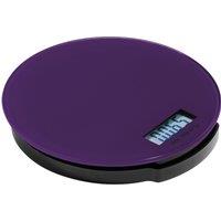 Orsina Electronic Style Blue Glass Kitchen Scale - 2kg, Compact Kitchen Scale, Easy To Read Digital Baking Scale in Purple