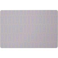 Orsina Set Of Four Blue Placemats, Contemporary Heat Resistant Dining Mats, Stylish Stainless Steel Foil Accent in Purple