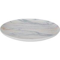 Orsina Premium Ceramic Dinner Plate, Marble Pattern Plate With Gold Accent, Ideal For Stoneware Dinnerware Plate Set