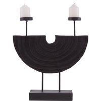 Orsina Handcrafted 2 Candle Holder, Versatile Candle Stick Holders, Candle Stand Holder, Stylish Candle Base in Black