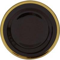 Orsina Ida 27cm Glass Dinner Plate in Black