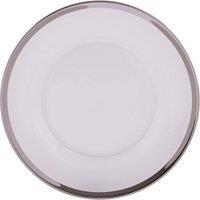 Orsina Ida 27cm Glass Dinner Plate in Silver