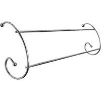 Orsina Space Saving Design Set Of Two Small Radiator Airers, Durable Twin Rails, Stylish Curling Design Airers in Silver