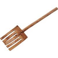 Orsina Natural Olive Wood Spaghetti Server, Rustic Pasta Spoon, Noodle Utensil, Spaghetti Fork, Handmade Pasta Tool