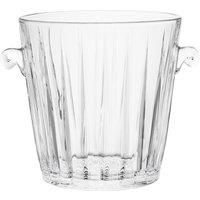 Orsina Crystal Ice Bucket With Tapered Shape, Classic Cut Glass Wine Bucket, Functional Crystal Champagne Cooler in Clear