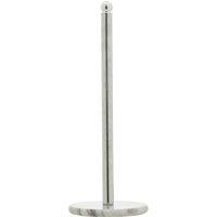 Orsina Stable Chrome Kitchen Roll Holder With Marble Base, Elegant Design Kitchen Holder, Sturdy Roll Holder in Silver