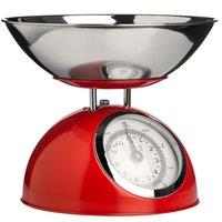 Orsina Premium Constructed 5Kg Red Kitchen Scale, Retro Style Kitchen Scale, Iron Steel Constructed Baking Scale