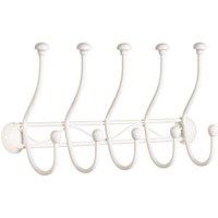 Orsina Chic Wall Screw Fixing 10 Hook Hanger in Cream