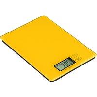 Orsina Compact Orange Glass Kitchen Scale, Elecronic Style Scale For Kitchen Ingredients, Easy To Read Baking Scale in Yellow