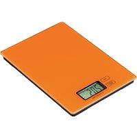 Orsina Compact Orange Glass Kitchen Scale, Elecronic Style Scale For Kitchen Ingredients, Easy To Read Baking Scale