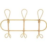 Orsina Effortlessly Organized Three Hook Hanger, Strong Bedroom Door Hooks, Versatile Hooks For Hanging Clothes in Natural