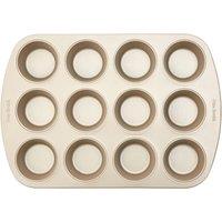Orsina Gold 12 Muffin Tray, Champagne Muffin Oven Tray, Non-Stick Baking Tray for Perfet Muffins, Cupcake Tin Tray