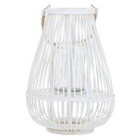 Orsina Lentigo Small Bamboo Lantern in White