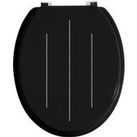 Orsina Toilet Seat With Diamante Detail in Black