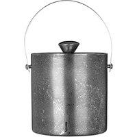 Orsina Glitter Effect Ice Bucket With Lid in Silver