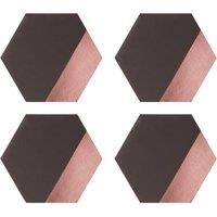 Orsina Geome Dipped Hexagonal Placements in Grey