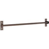 Orsina Chrome Hanging Rail, Wall Mounted Rail For Organising Kitchen Utensils Or Towels, Metal Construction in Jet Black