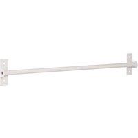 Orsina Chrome Hanging Rail, Wall Mounted Rail For Organising Kitchen Utensils Or Towels, Metal Construction in White