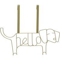 Orsina Stylish Design Gold Finish Sausage Dog Hanger, Versatile Storage Over Door Hooks, Sturdy Hanging Hooks