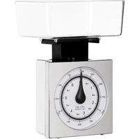Orsina Retro Style 3kg Chrome Effect Kitchen Scale, Premium Kitchen Scale, Iron Steel Constructed Baking Scale in Silver