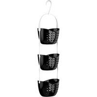 Orsina Dara 3 Tier Shower Caddy in Black