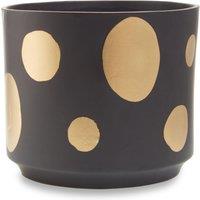 Orsina Big Garden Pot, Speckled Ceramic Planter for Indoor Plants & Home Decor, Indoor Plants pot, Large Flower & Plant Pot in Black