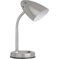 Orsina Gloss Desk Lamp, Adjustable Living Room Desk Lamp, Minimalistic Desk Lamp for Reading & Writing in Grey