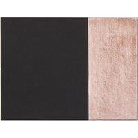 Orsina Set Of Four Dipped Black & Rose Gold Placemats, Contemporary Heat Resistant Dining Mats