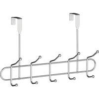 Orsina Over Door Hanger, 10 Silver Ball Hooks Door Hanger, Space-Saving Door Hanger for Bedroom or Washroom Door