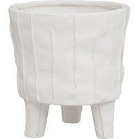 Orsina Stylish Design White Large Planter, Lightweight Large Garden Flower Pot, Versatile Planter For Plants