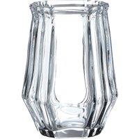 Orsina Faceted Design Clear Glass Bathroom Tumbler, Compact Tumbler Cup, Transparent Drinkware, Luxe Decor Tumbler