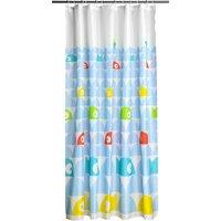 Orsina Fish Design Shower Curtain With 12 Hooks, Polyester Shower Curtain Liner, Water-Resistant Bathroom Curtain