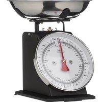 Orsina Retro Style 5Kg Cream Kitchen Scale, Premium Kitchen Scale, Iron Steel Constructed Analogue Baking Scale in Black