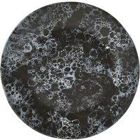 Orsina Nordic Black Faux Marble Dinner Plate, Durable Dinner Plate For Dinner, Versatile Deep Dinner Plate