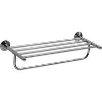 Orsina Wall Mountable Straight Towel Shelf in Silver