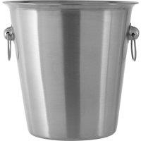 Orsina Stainless Steel Wine Bucket With Brushed Finish, Elegant & Durable Bucket For Chilling Wine Or Champagne in Silver