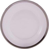 Orsina Ida 21cm Glass Side Plate in Silver