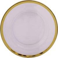 Orsina Ida 21cm Glass Side Plate in Gold