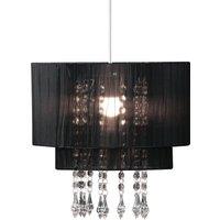 Orsina Riband Black Voile Pendant Shade