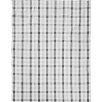 Orsina Pink & Poppy Striped Tablecloth, 100% Cotton Dining Table Cover, Highly Absorbent Cotton Tablecloth in Grey